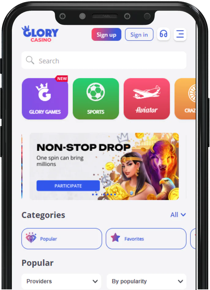 Glory Casino app for players from Bangladesh