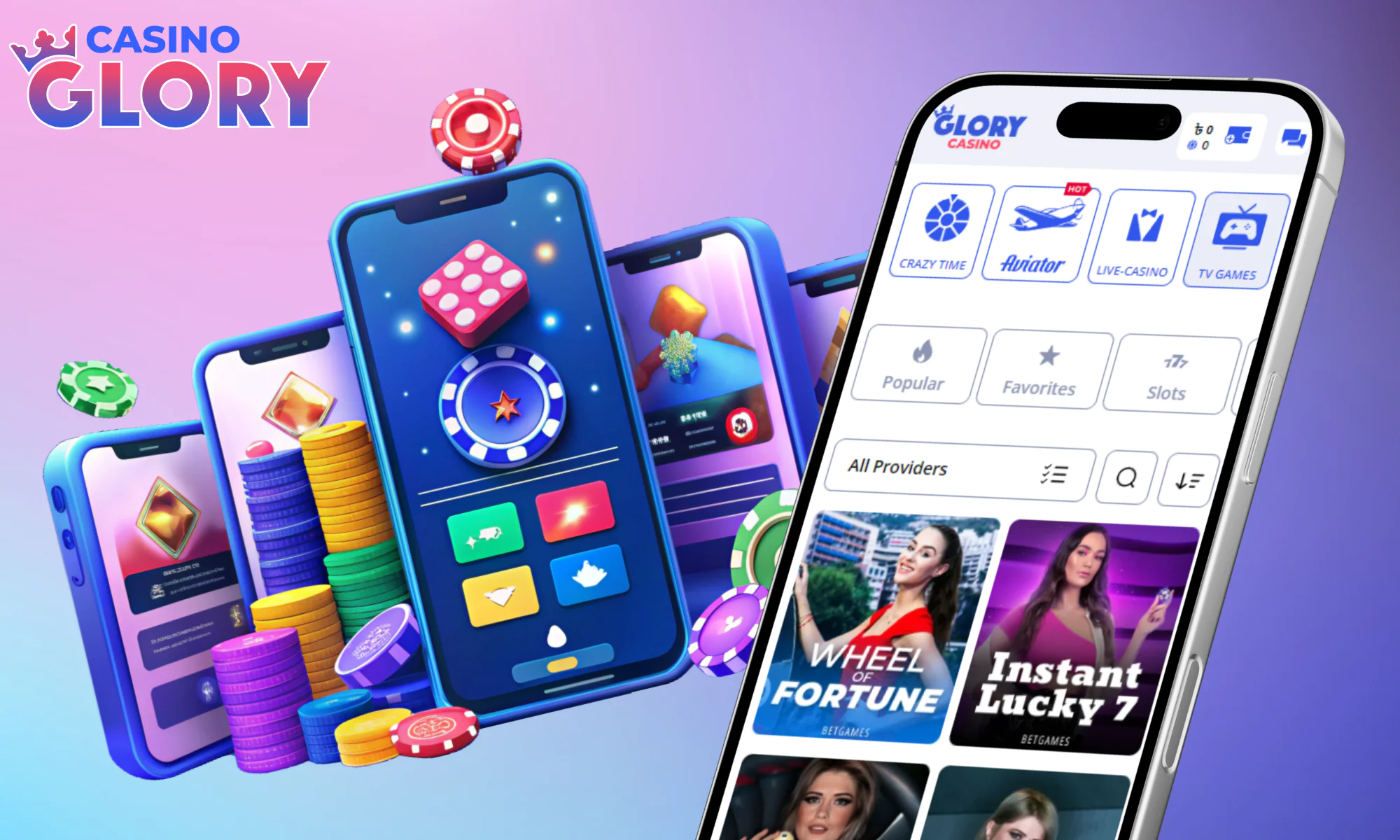 Glory Casino uygulamasıyla uyumlu cihazlara genel bakış